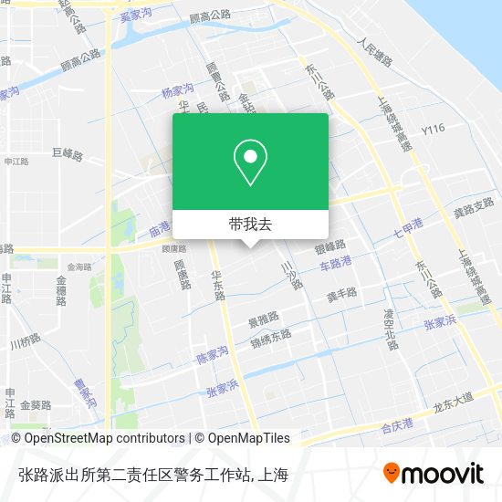 张路派出所第二责任区警务工作站地图