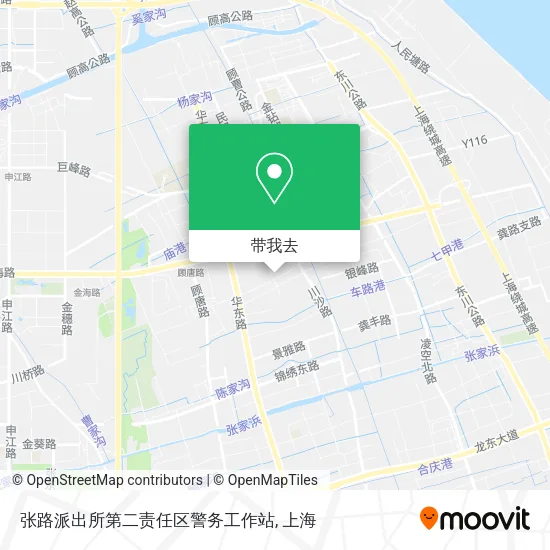 张路派出所第二责任区警务工作站地图