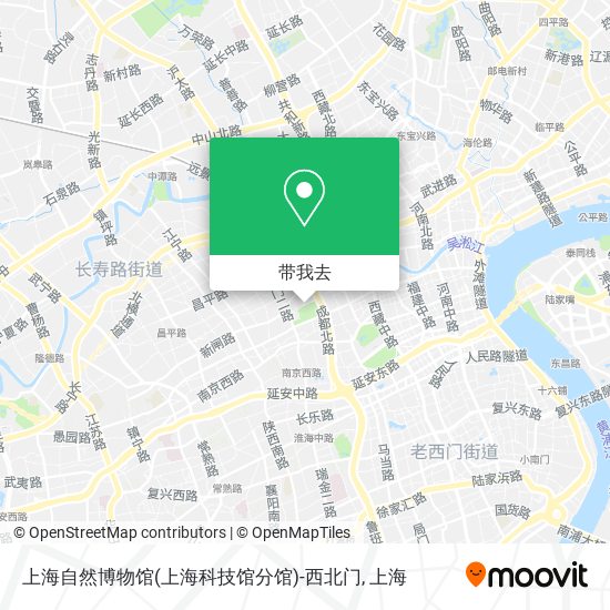 上海自然博物馆(上海科技馆分馆)-西北门地图
