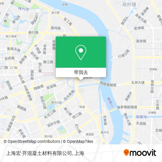 上海宏·开混凝土材料有限公司地图