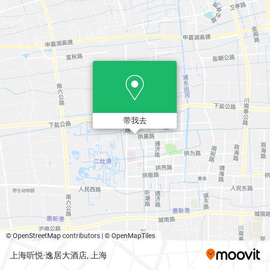 上海听悦·逸居大酒店地图