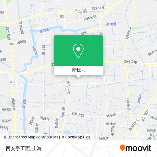 西安手工面地图