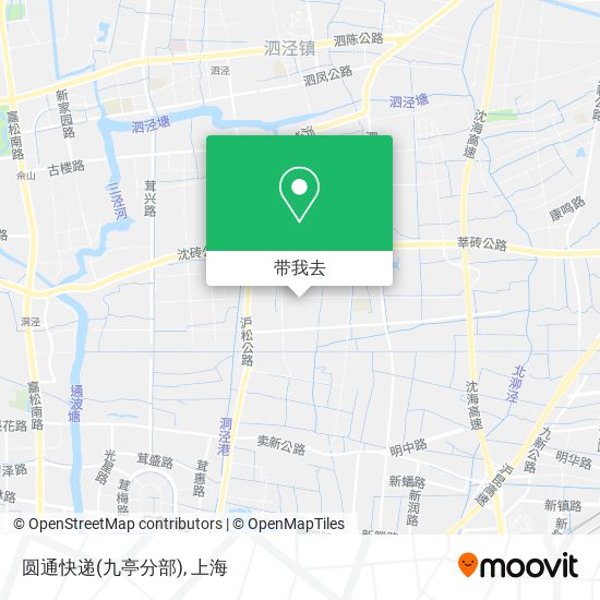 圆通快递(九亭分部)地图