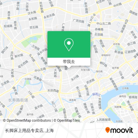长脚床上用品专卖店地图