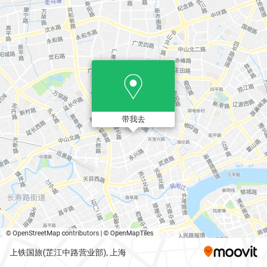 上铁国旅(芷江中路营业部)地图