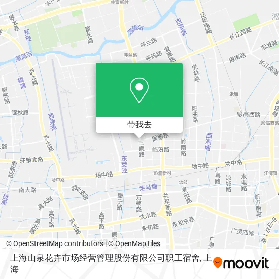 上海山泉花卉市场经营管理股份有限公司职工宿舍地图