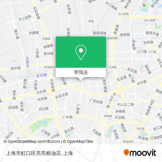 上海市虹口区亮亮粮油店地图
