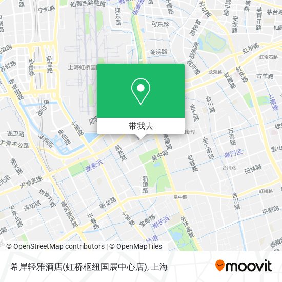 希岸轻雅酒店(虹桥枢纽国展中心店)地图