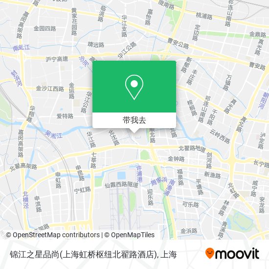 锦江之星品尚(上海虹桥枢纽北翟路酒店)地图
