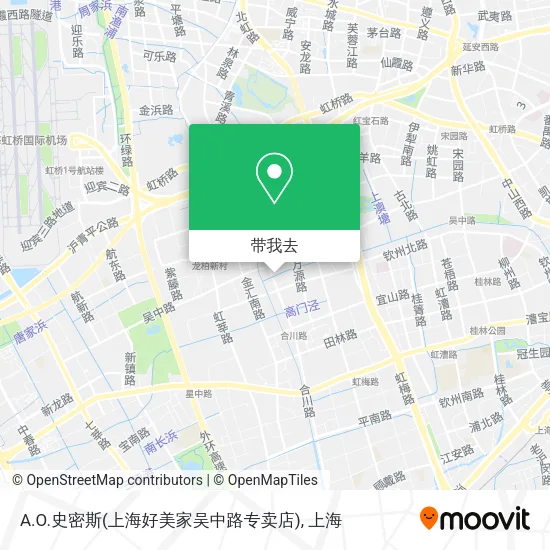 A.O.史密斯(上海好美家吴中路专卖店)地图