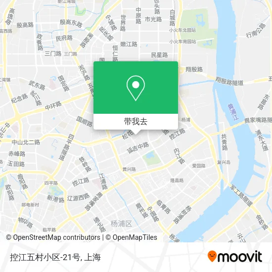 控江五村小区-21号地图