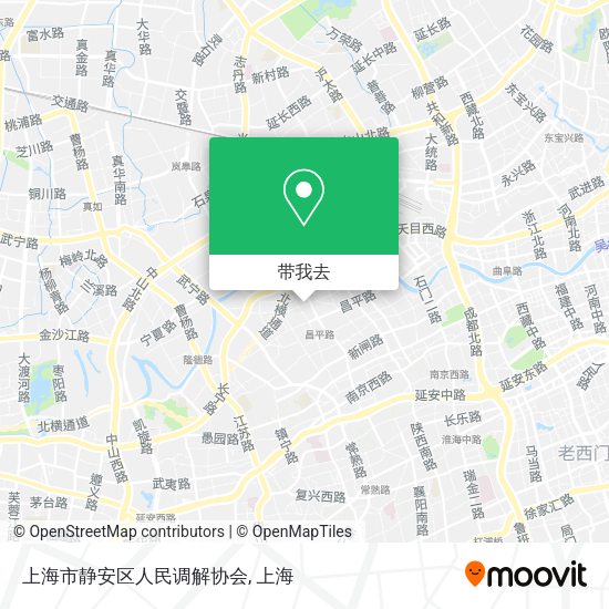 上海市静安区人民调解协会地图