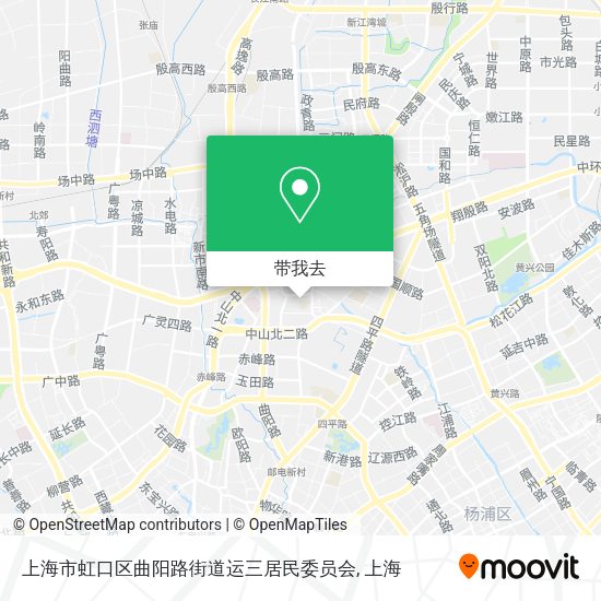 上海市虹口区曲阳路街道运三居民委员会地图
