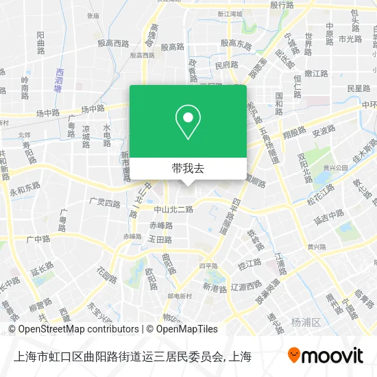 上海市虹口区曲阳路街道运三居民委员会地图