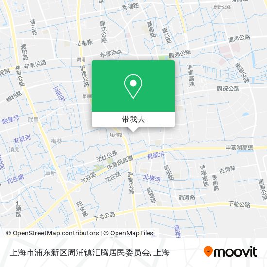 上海市浦东新区周浦镇汇腾居民委员会地图