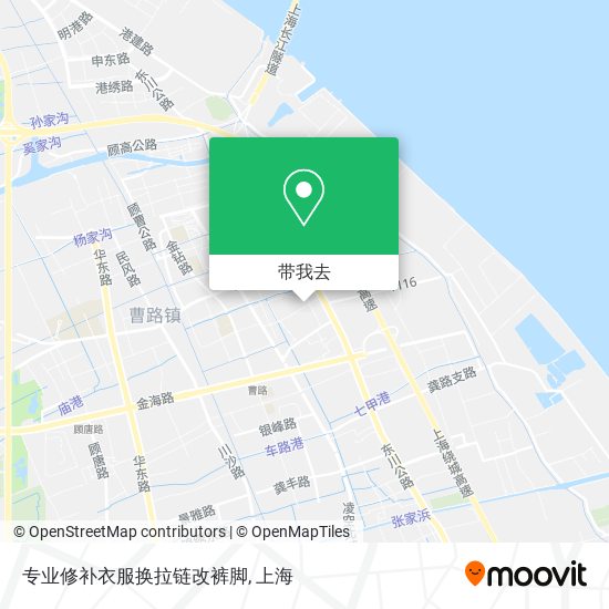 专业修补衣服换拉链改裤脚地图