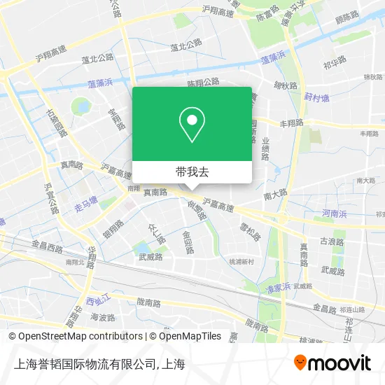上海誉韬国际物流有限公司地图