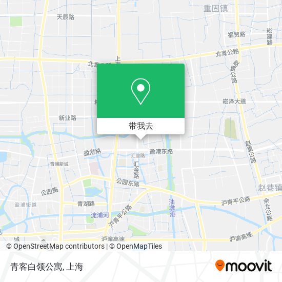 青客白领公寓地图
