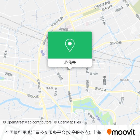 全国银行承兑汇票公众服务平台(安亭服务点)地图