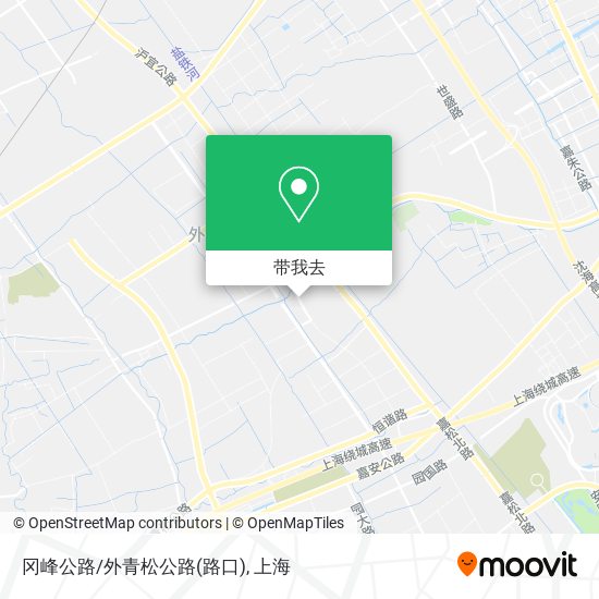 冈峰公路/外青松公路(路口)地图