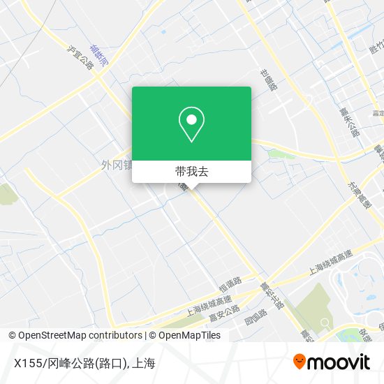 X155/冈峰公路(路口)地图