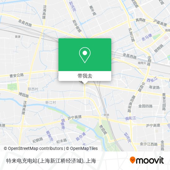 特来电充电站(上海新江桥经济城)地图
