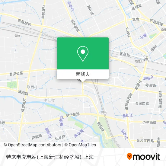 特来电充电站(上海新江桥经济城)地图
