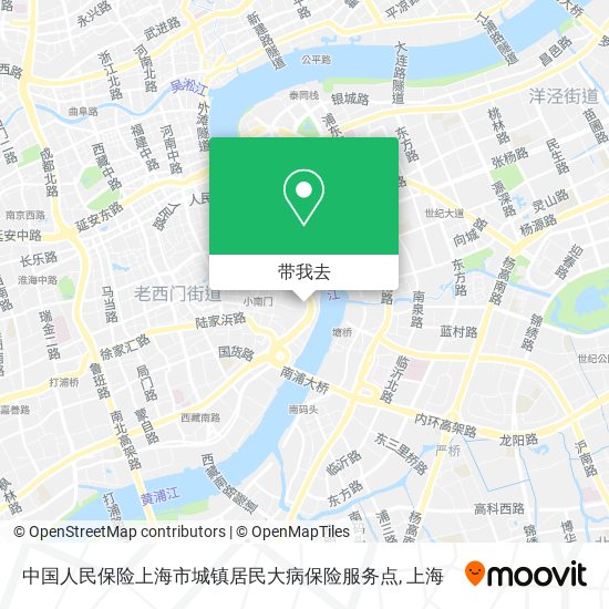 中国人民保险上海市城镇居民大病保险服务点地图