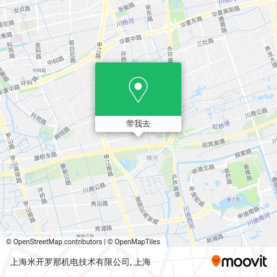 上海米开罗那机电技术有限公司地图