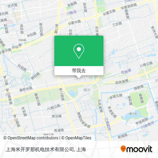 上海米开罗那机电技术有限公司地图