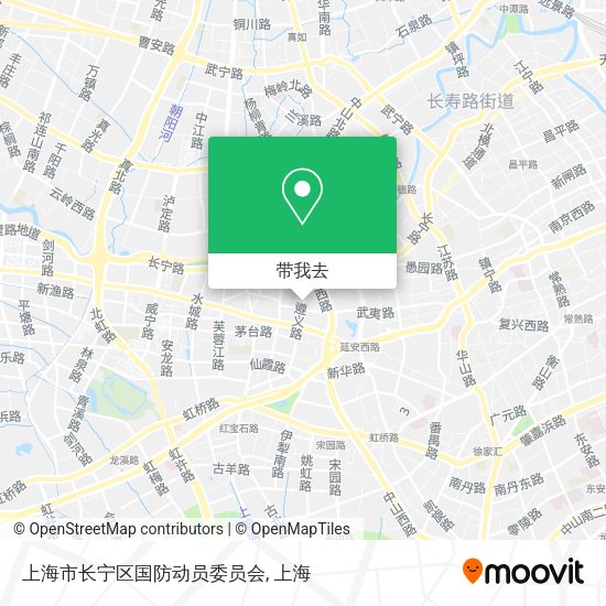 上海市长宁区国防动员委员会地图
