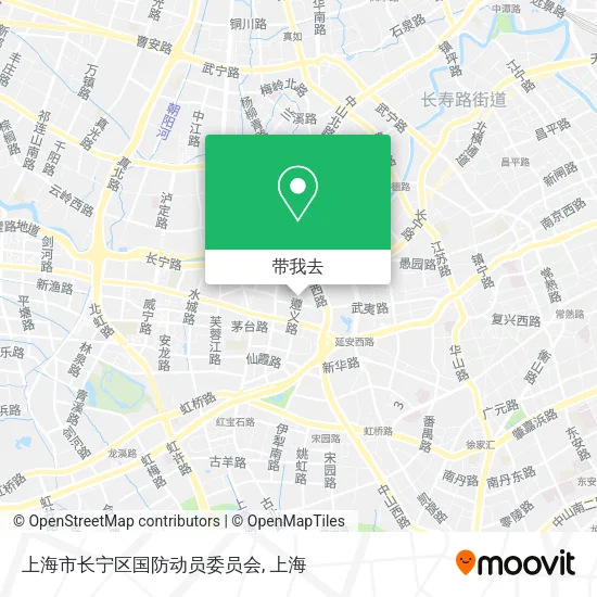上海市长宁区国防动员委员会地图