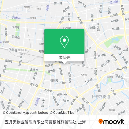 五月天物业管理有限公司曹杨雅苑管理处地图