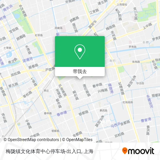 梅陇镇文化体育中心停车场-出入口地图