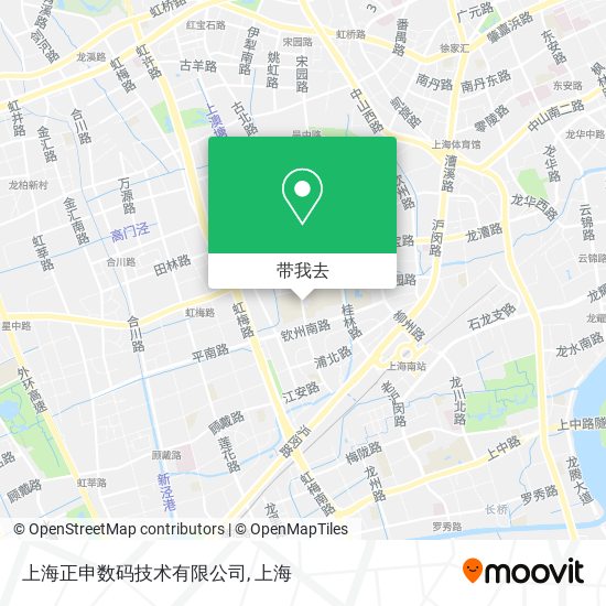 上海正申数码技术有限公司地图