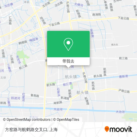 方窑路与航鹤路交叉口地图