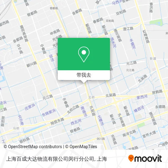 上海百成大达物流有限公司闵行分公司地图