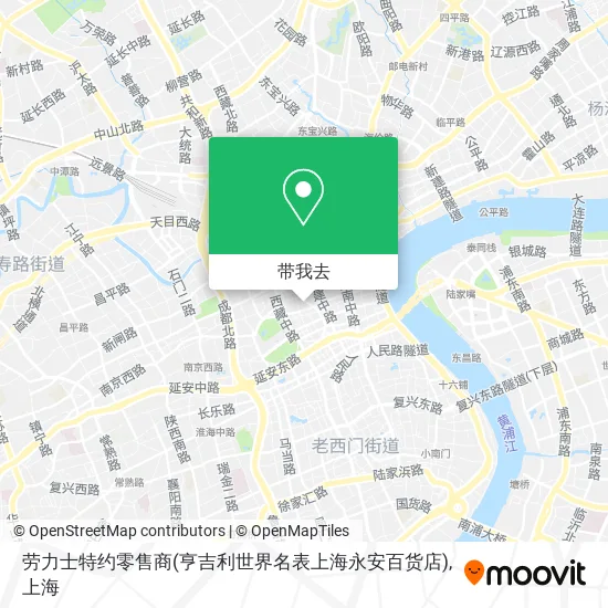 劳力士特约零售商(亨吉利世界名表上海永安百货店)地图