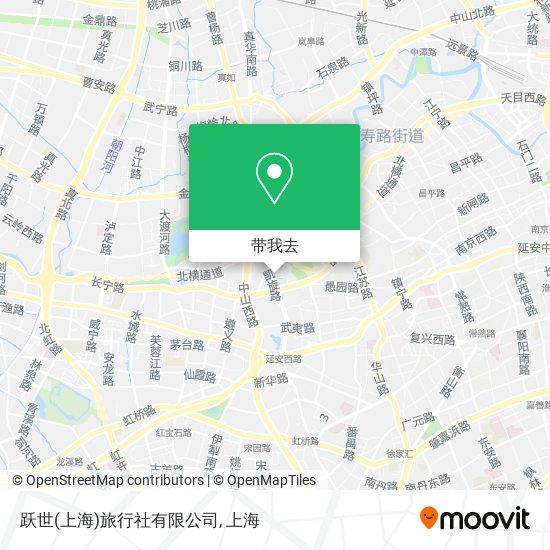 跃世(上海)旅行社有限公司地图