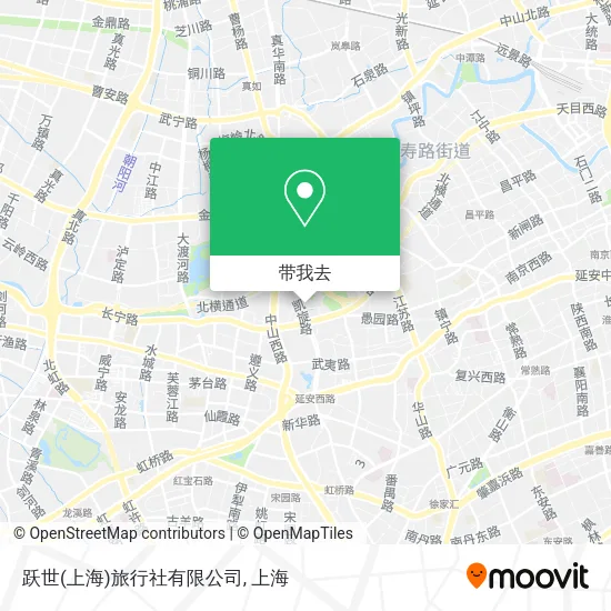 跃世(上海)旅行社有限公司地图