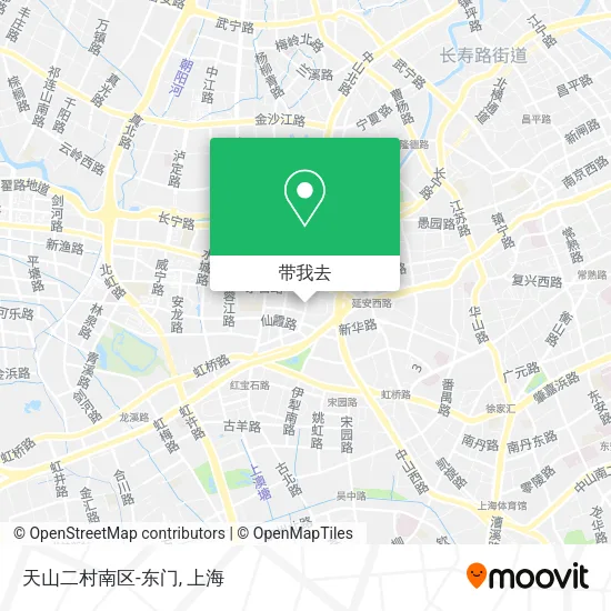 天山二村南区-东门地图