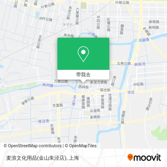 麦浪文化用品(金山朱泾店)地图