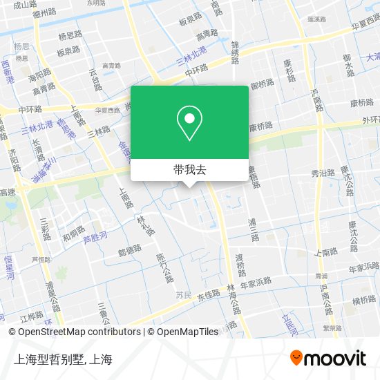 上海型哲别墅地图