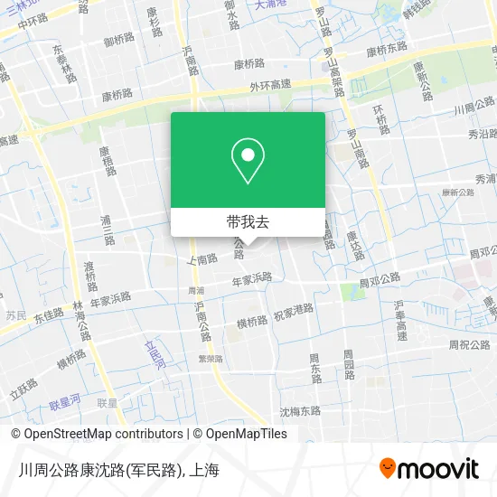 川周公路康沈路(军民路)地图