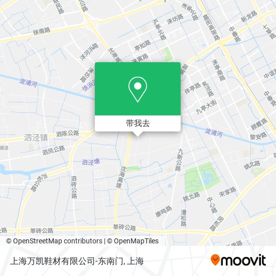 上海万凯鞋材有限公司-东南门地图
