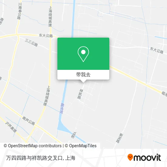 万四四路与祥凯路交叉口地图