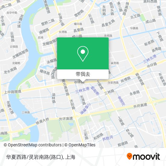 华夏西路/灵岩南路(路口)地图