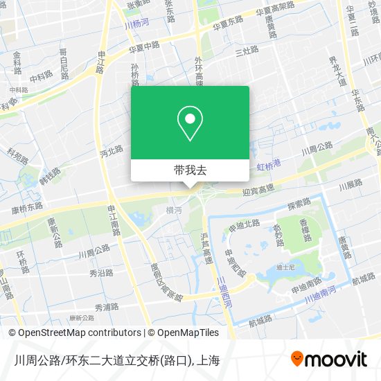 川周公路/环东二大道立交桥(路口)地图