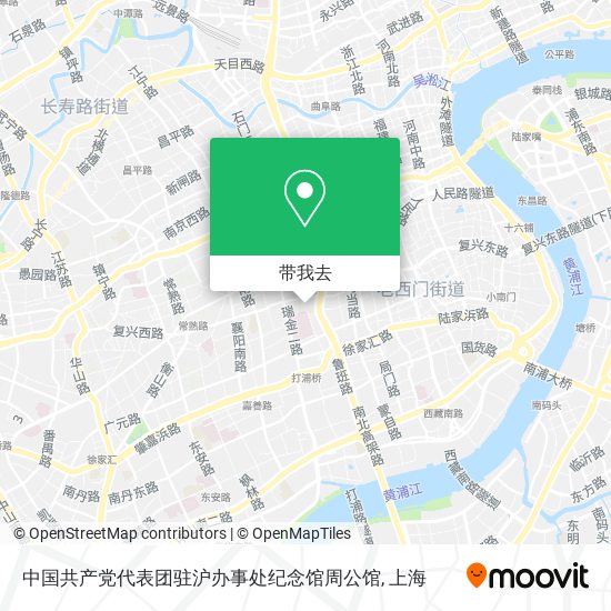 中国共产党代表团驻沪办事处纪念馆周公馆地图