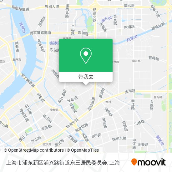 上海市浦东新区浦兴路街道东三居民委员会地图